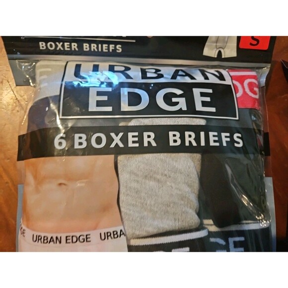 New Urban Edge Men's (2) 6 Packs Boxer Briefs Assorted Colors  Size Small - Picture 3 of 6